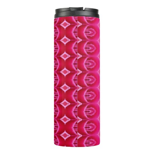 Pinkey Rose Ikat Zen Thermosbecher (Rückseite)