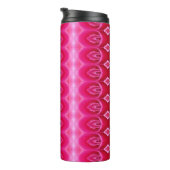 Pinkey Rose Ikat Zen Thermosbecher (Nach rechts gedreht)