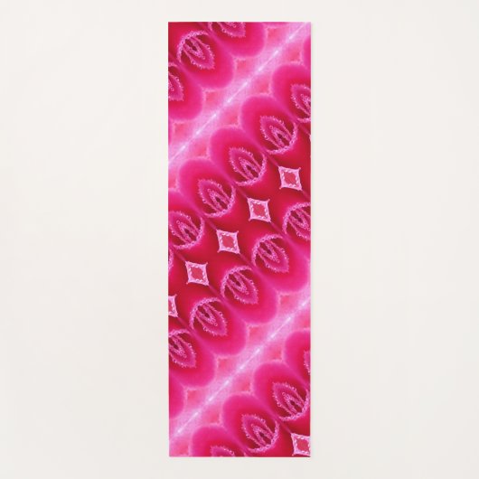 Pinkey Rose Ikat Zen Yogamatte (Vorderseite)