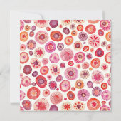 Pinkfarbene, Abstrakte Patentierungspartei Einladung (Rückseite)