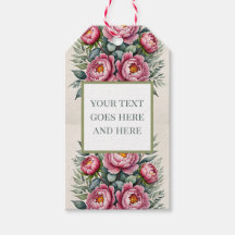 Pinkfarbene Aquarellfarben-Blume eucalyptus Gift M