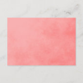 Pinkfarbene Armrichtung Begleitkarte (Rückseite)