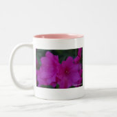 Pinkfarbene Azaleen-Tasse Zweifarbige Tasse (Links)