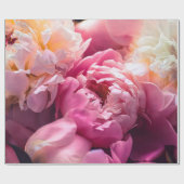 Pinkfarbene Blume als Blumenhintergrund, Botan Geschenkpapier (Flach)