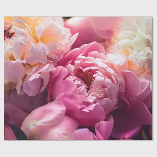 Pinkfarbene Blume als Blumenhintergrund, Botan Geschenkpapier (Flach)