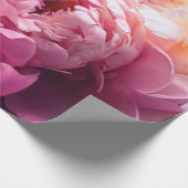 Pinkfarbene Blume als Blumenhintergrund, Botan Geschenkpapier (Ecke)