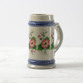 Pinkfarbene Blume Thunder_Cove Bierglas (VorderseiteRechts)