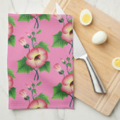 Pinkfarbene Blume Thunder_Cove Geschirrtuch (Viertel Falte)