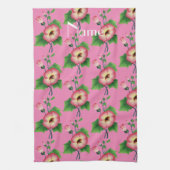 Pinkfarbene Blume Thunder_Cove Geschirrtuch (Vertikal)