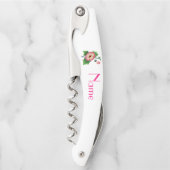 Pinkfarbene Blume Thunder_Cove Kellnermesser (Vorderseite)