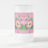 Pinkfarbene Blume Thunder_Cove Mattglas Bierglas (Mittel)