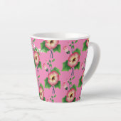 Pinkfarbene Blume Thunder_Cove Milchtasse (Rechte Ecke)