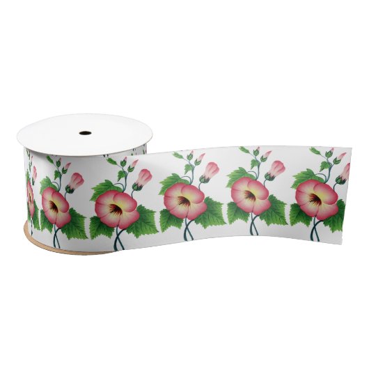 Pinkfarbene Blume Thunder_Cove Satinband (Spule)