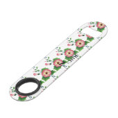 Pinkfarbene Blume Thunder_Cove Speed Flaschenöffner (Vorderseite Schrägansicht)