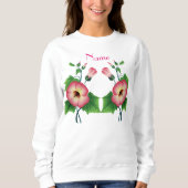 Pinkfarbene Blume Thunder_Cove Sweatshirt (Vorderseite)