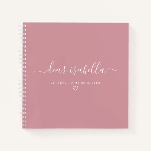 Pinkfarbene Buchstaben an den Editor für den Taste Notizblock (Vorderseite)