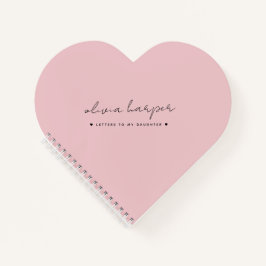 Pinkfarbene Buchstaben für den Speicherbehalt mein Notizblock