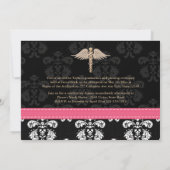 Pinkfarbene Einladung (Rückseite)