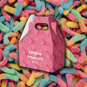 Pinkfarbene Geburtstagsparty mit Halloween-Thema G Geschenkschachtel