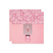 Pinkfarbene Gumball-Waschmaschine Flachbildschirm Karte (Vorderseite/Rückseite Beispiel)