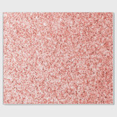 Pinkfarbene, hellpastellfarbene Glitzern Glitzer Geschenkpapier (Flach)