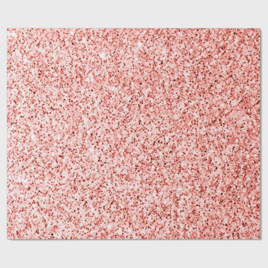 Pinkfarbene, hellpastellfarbene Glitzern Glitzer Geschenkpapier (Flach)