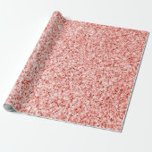 Pinkfarbene, hellpastellfarbene Glitzern Glitzer Geschenkpapier (Ungerollt)