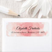 Pinkfarbene Hochzeitsfeier - Rücksendeadressen-Auf (Insitu)