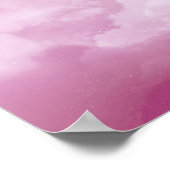 Pinkfarbene junge Mädchen-Wolken Fantasy-Schlafzim Poster (Ecke)