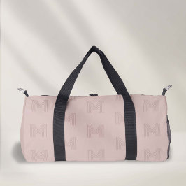 Pinkfarbene Mongrammmuster, Tanzdufftaschen Duffle Bag