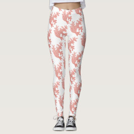 Pinkfarbene, pastellfarbene Glitzern Leggings