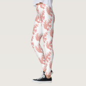 Pinkfarbene, pastellfarbene Glitzern Leggings (Links)