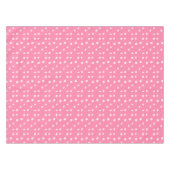 Pinkfarbene Polka-Punkte auf rosa Tischdecke (Vorderseite (Horizontal))