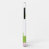 Pinkfarbene Polka-Punkte, grüne Polka-Punkte, Mono Case-Mate iPhone Hülle (Hinten/Links)