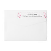 Pinkfarbene Polka-Punkte, Polka-Punktmuster, Punkt (Rückseite)