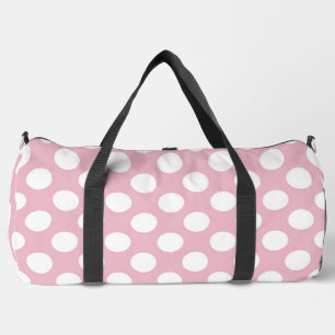Pinkfarbene Polka-Punkte, Polka-Punktmuster, Punkt Duffle Bag