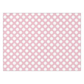 Pinkfarbene Polka-Punkte, Polka-Punktmuster, Punkt Tischdecke (Vorderseite (Horizontal))