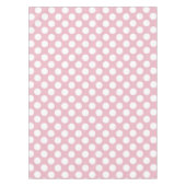 Pinkfarbene Polka-Punkte, Polka-Punktmuster, Punkt Tischdecke (Vorderseite)