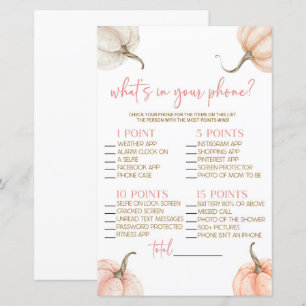 Pinkfarbene Pumpkins fallen in Ihr Handy Baby Dusc