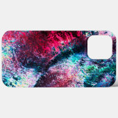 Pinkfarbene Splash-Erhöhung, die wie ein Steinkrat Case-Mate iPhone Hülle (Rückseite (Horizontal))