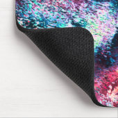 Pinkfarbene Splash-Erhöhung, die wie ein Steinkrat Mousepad (Ecke)