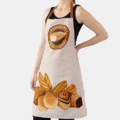 Pinkfarbene Streifen für Backwaren Konditorei Bake Schürze (InSitu)