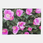 Pinkfarbene Tulpen von Istanbul Geschirrtuch (Horizontal)