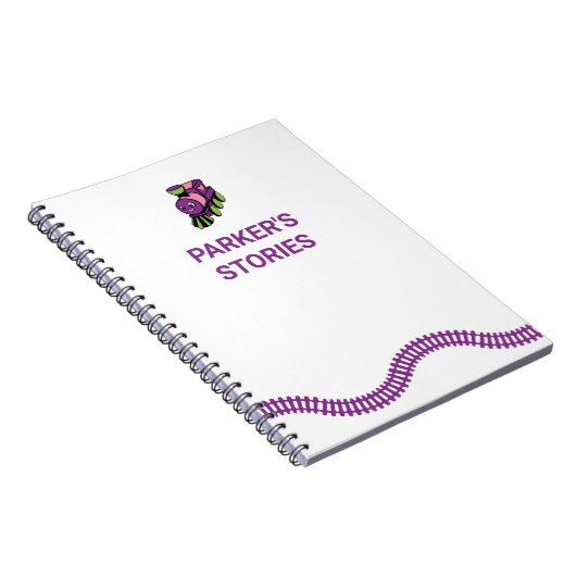 Pinkfarbene und Lila Spielzeugspass-Geschichten Notizblock (Rechte Seite)