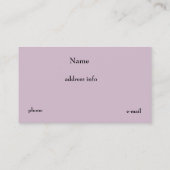 Pinkfarbene und schwarze Polka Dot Business Card Visitenkarte (Rückseite)