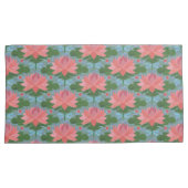 Pinkfarbene Wasserhähnen, bläuliche blaue Libellen Kissenbezug (Vorderseite-Rechts)