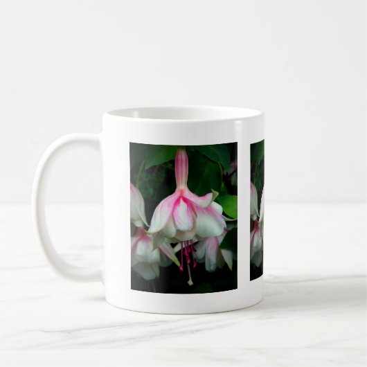 Pinkfarbener Devonshire Mehlkloß Kaffeetasse (Links)