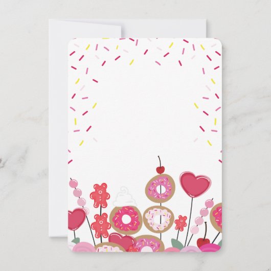 Pinkfarbener Geburtstagskuchen (Rückseite)