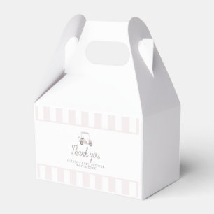 Pinkfarbener Golfkarren Geschenkschachtel