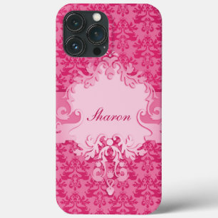 Pinkfarbener kurzer Name Pad-Gehäuse Case-Mate iPhone Hülle